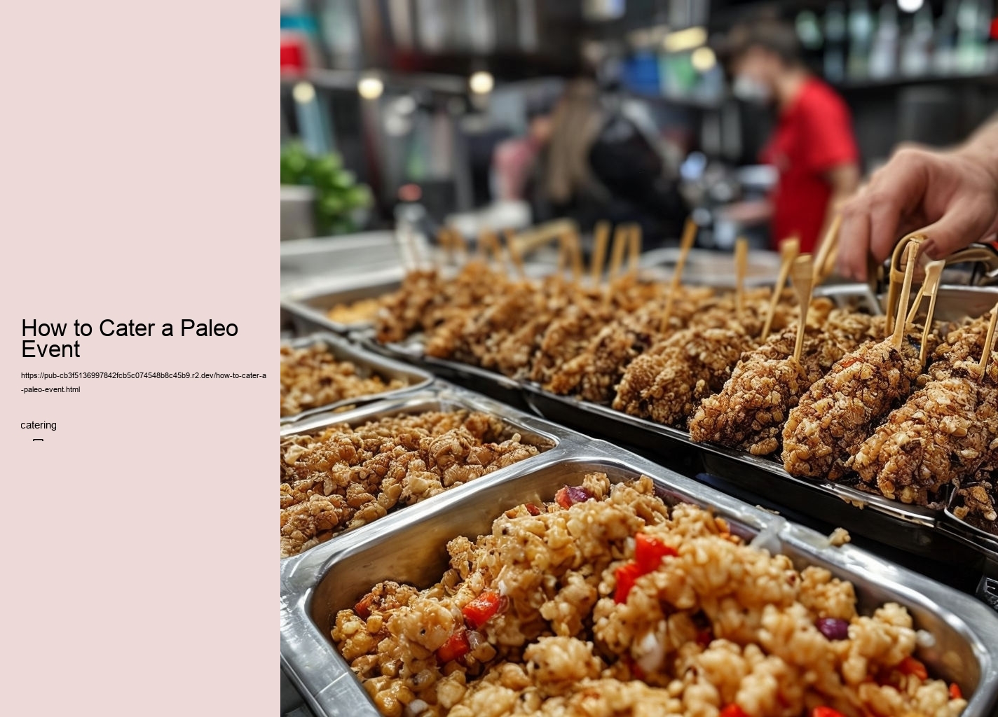 How to Cater a Paleo Event