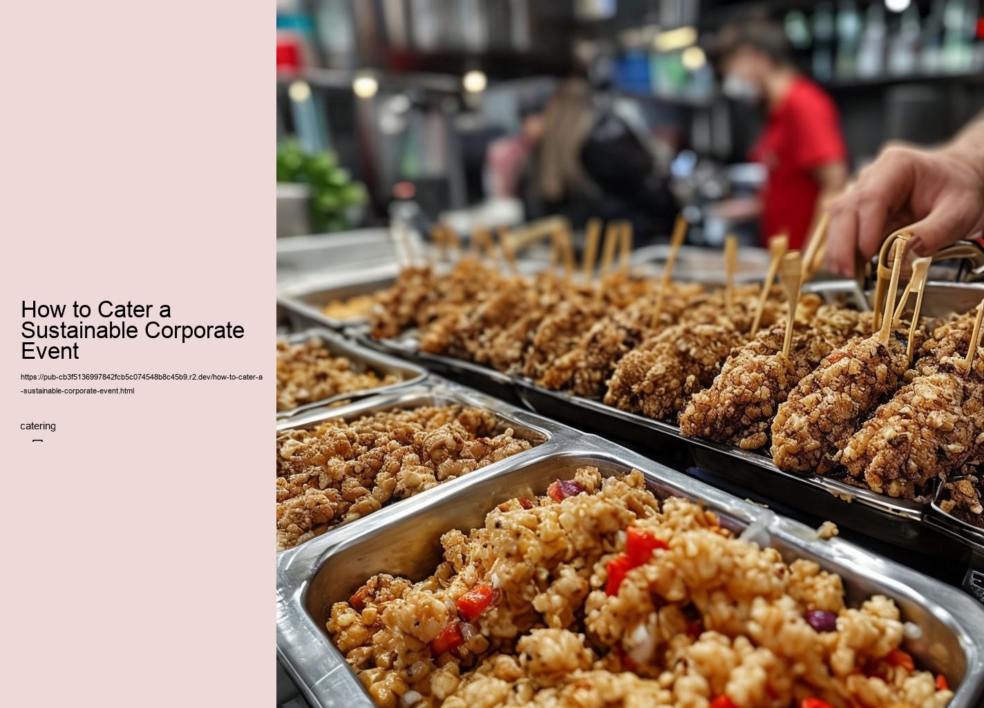 How to Cater a Sustainable Corporate Event